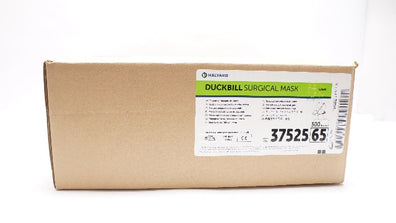 Halyard 3752565 Duckbill Surgical Mask, Green - Box of 300